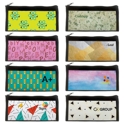 Economy Sublimated Cosmetic Zipper Pouch