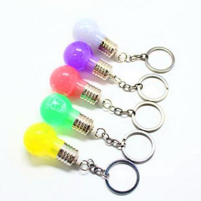 Light Bulb LED Keychain