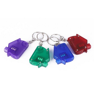 Clear House LED Keychain