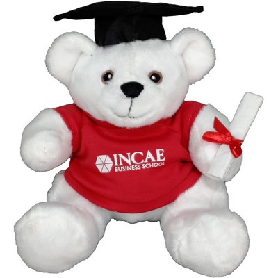 6" Bear With Graduation Cap