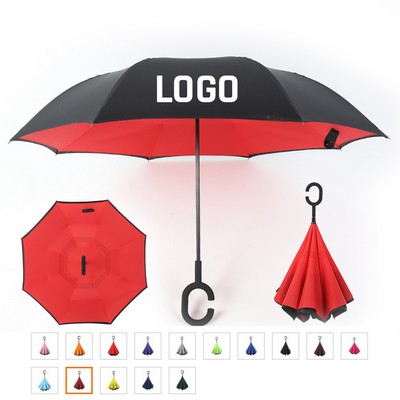 48" Arc Two-Tone Reverse Umbrella