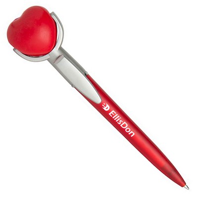 Heart Specialty Pen w/Squeeze Topper