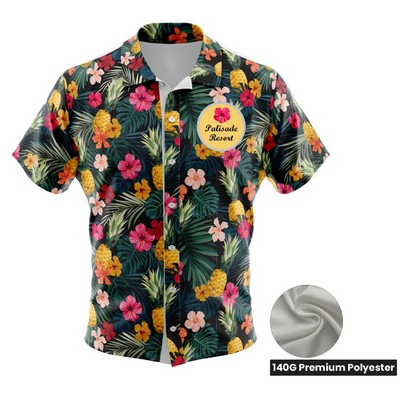 Unisex and Kids' Full Sublimation Hawaiian Shirt - Premium Polyester