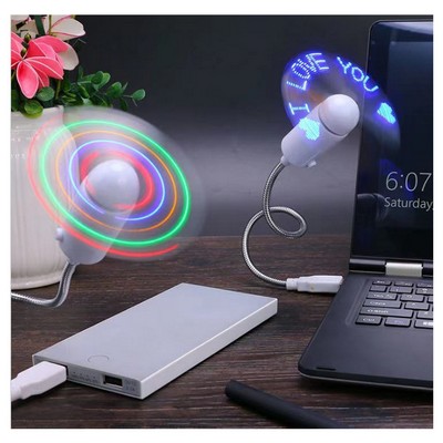 USB Fan with LED Display