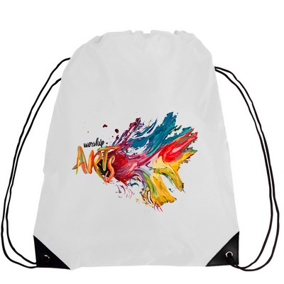 Economical Polyester Sports Backpack - Full Color Transfer (14"x18")