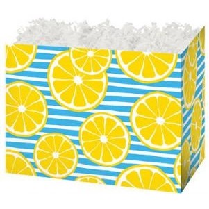 Small Lemons Theme Gift Basket Box