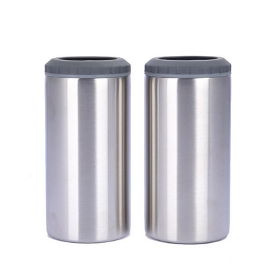 12 Oz. Skinny Stainless Steel Insulated Can Cooler