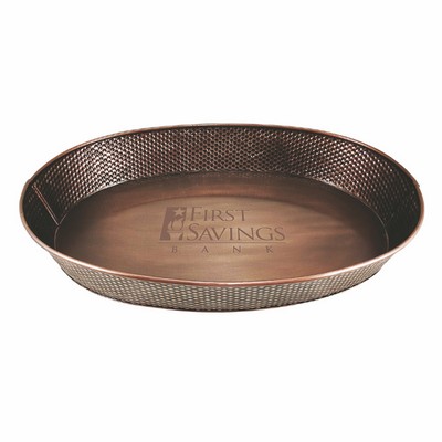 BREKX Kingston Antique Copper Hammered Tray