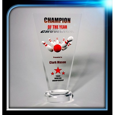 Clear Executive Acrylic Award (4 1/2" x 8" x 3/4") with base