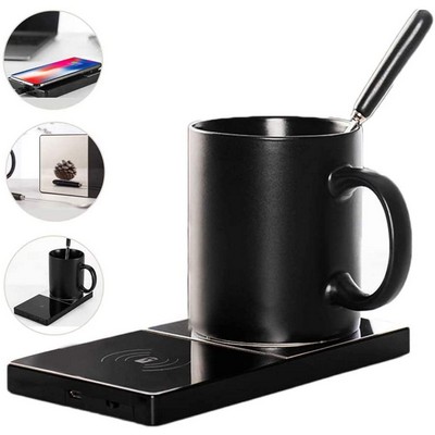 2-In-1 Smart Coffee Mug Warmer/Wireless Charger