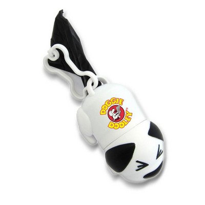 Dog Shaped Pet Bag Dispenser - Full Color Sticker