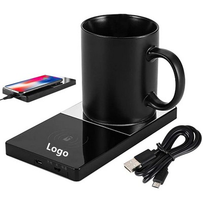 Coffee Mug Warmer Wireless Charger 2 in 1 Heating Mug Cup Warmer Cup Not Included