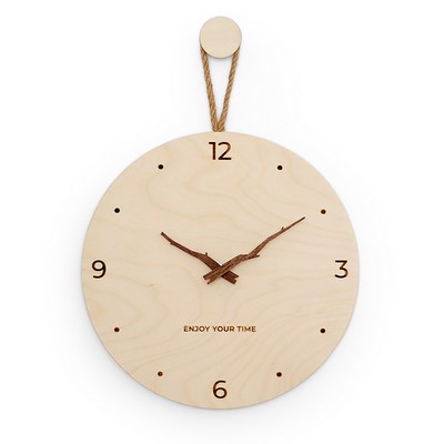 10" Wood Wall Clock