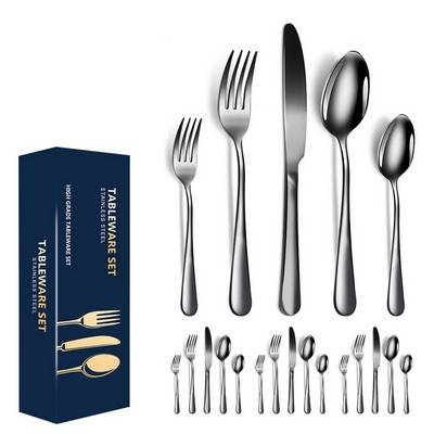 20 Pcs Stainless Steel Tableware Set