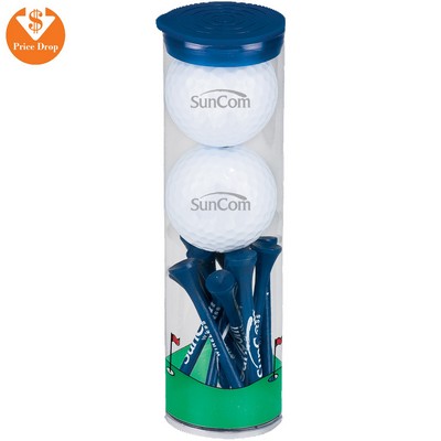 2 Ball Tube W/ Warbird23 Golf Balls