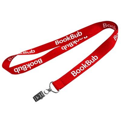 1/2" Polyester Lanyards with Bulldog clip