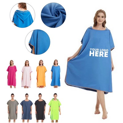 Beach Hooded Robe Towel Poncho