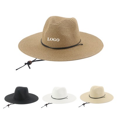 Panama Straw Hat Beach Sun Hat Fedora Cap