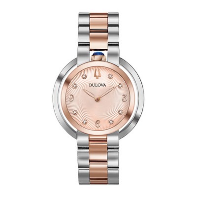 Bulova 98P174 RUBAIYAT - Rose Gold & Silver