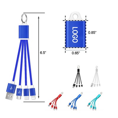 Multi Lighted Cables - Square Keychains