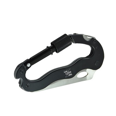 Multitool Carabiner Pocket Knife with Bottle Opener