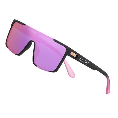 Integrated Large Frame Sunglasses