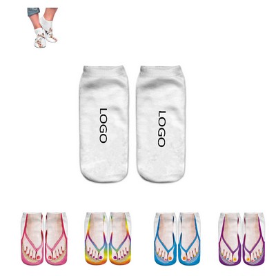 Fun Novelty Full-color Digital Printing Ankle Socks