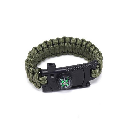 Paracord Survival Bracelet with Whistle-Military Series