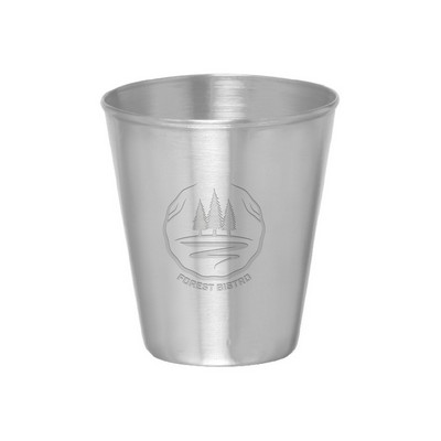 2.5 oz. Metal Shooter Shot Glass (Laser Engraved)