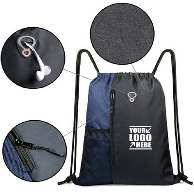 Sports Drawstring Backpack Gym Bag