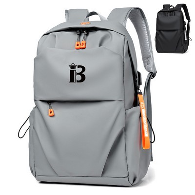 Oxford Computer Backpack With USB Charging Port