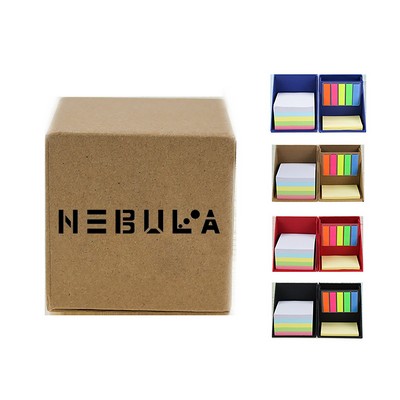 Colorful Memo Pads In A Cube Box