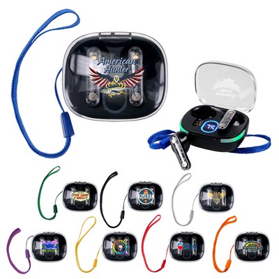 Light Up Display Lanyard Bluetooth Ear Buds