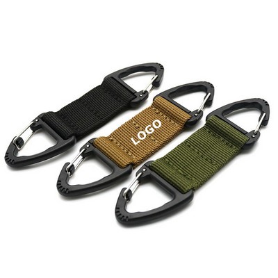 Outdoor Nylon Webbing Bidirectional Triangle Carabiner