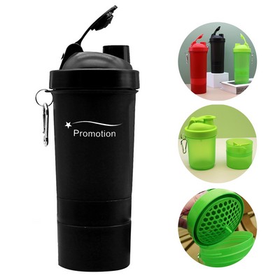 Shaker Bottle With Keychain