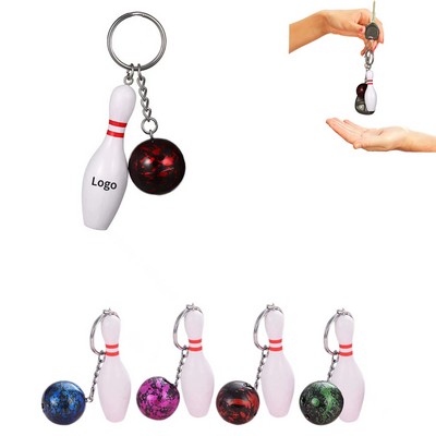 Bowling Pin Keychain