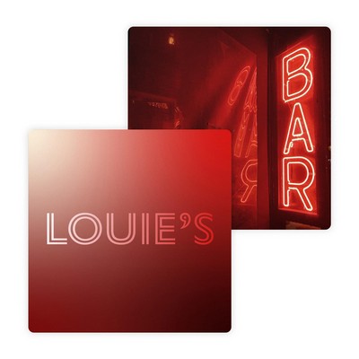 4.5" Pulpboard Square Coaster (Full Color on Both Sides)