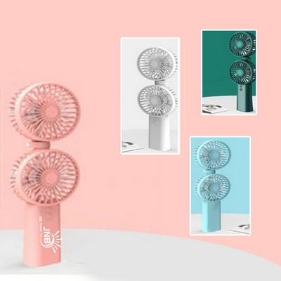 Dual Head Portable Cooling Fan