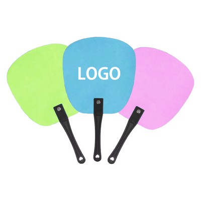 Plastic Advertising Hand Fan Full Color Printing (2 Sides)