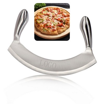 Stainless Steel Salad Chopper Rocker Pizza Cutter