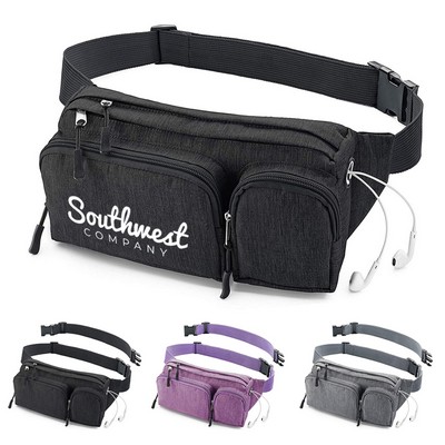 Headphone Hole Fanny Pack