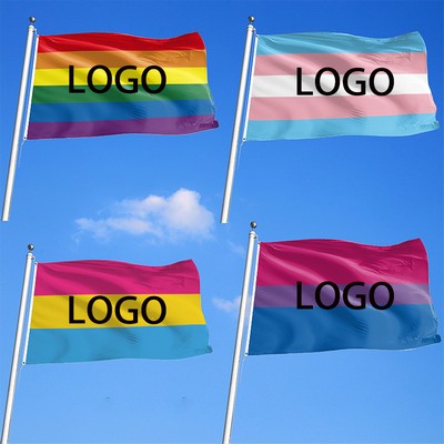 59"x35" Custom Rainbow LGBT Flag