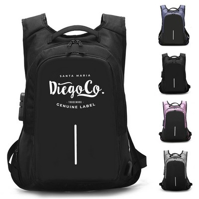 Anti Theft Backpack w/ USB Port