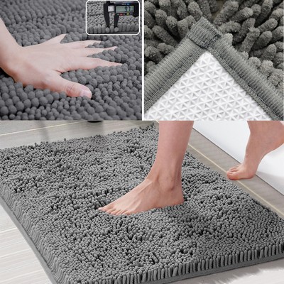 Luxury Chenille Shaggy Bath Rugs Mat