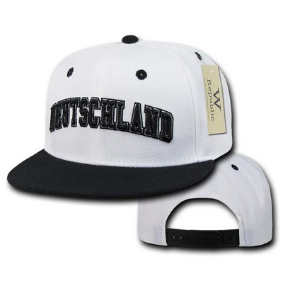 Deutschland Germany Snapback Country Cap w/Flat Bill