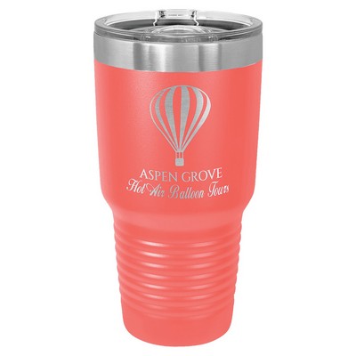 Polar Camel 30 oz. Coral Insulated Ringneck Tumbler with Slider Lid