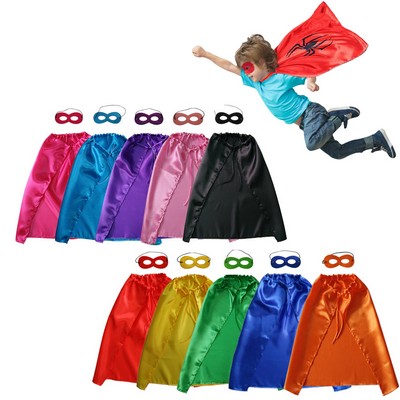 28'' x 20'' Child Superhero Cape with Mask