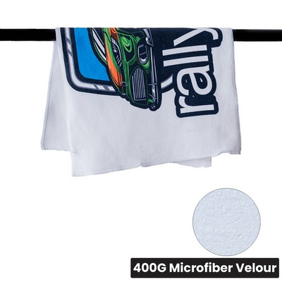 Premium Microfiber Velour Rally Towel - 11" x 18"