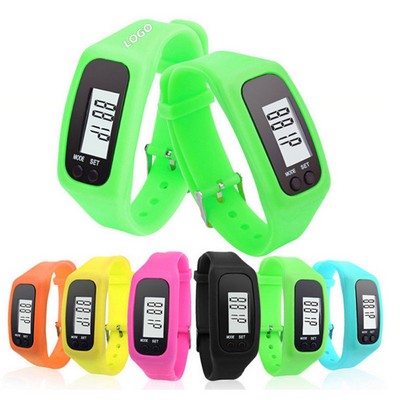 Silicone Pedometer Bracelet