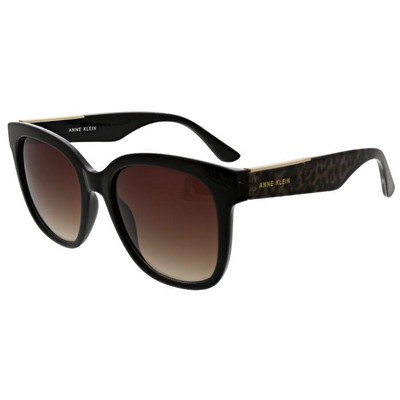 Anne Klein® Women's Shiny Black Sunglasses